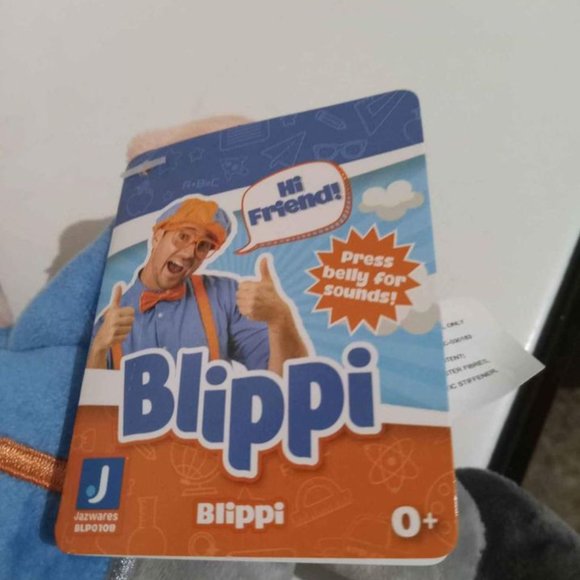 Talking BLIPPI Plush Doll 6" Educational Preschool Toy - Picture 4 of 4
